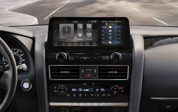 2023 Nissan Armada touchscreen and front console | DeLand Nissan in DeLand FL