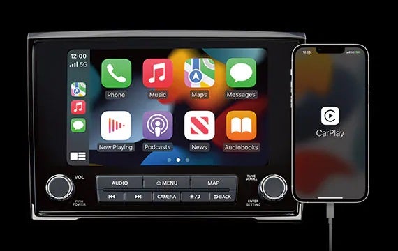 Stay connected with a standard 8" touch-screen display 2023 Nissan Titan | DeLand Nissan in DeLand FL
